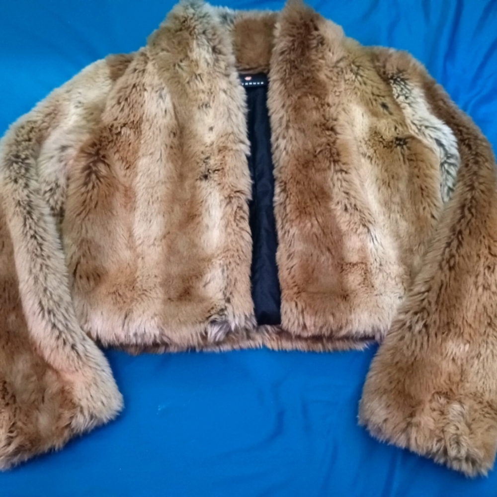 Trouve Faux Fur Coat